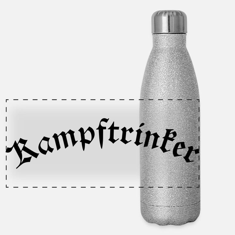 Kampftrinker Panorama Glitzer Isolierflasche 500 ml