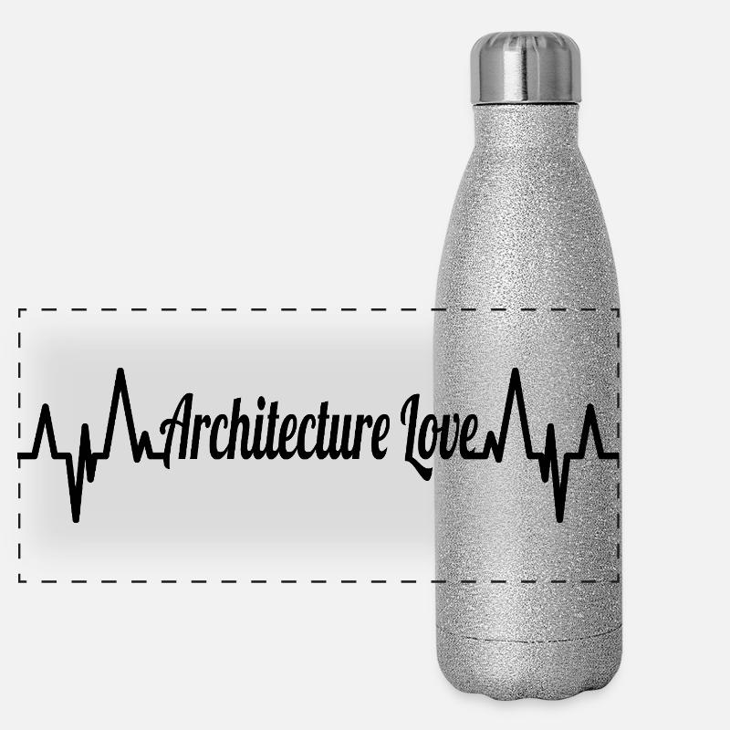 Architecture Love ECG Heart Line Panoramic Glitter Thermal Bottle 500 ml