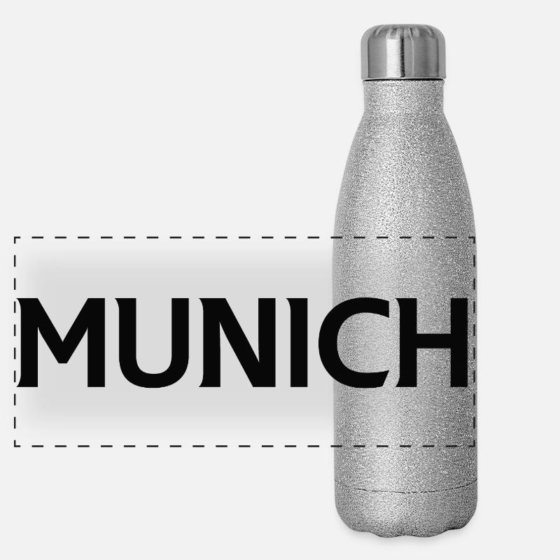 Munich Munchen Panoramic Glitter Thermal Bottle 500 ml