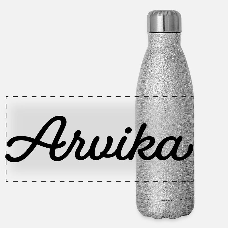 Arvika black Panoramic Glitter Thermal Bottle 500 ml