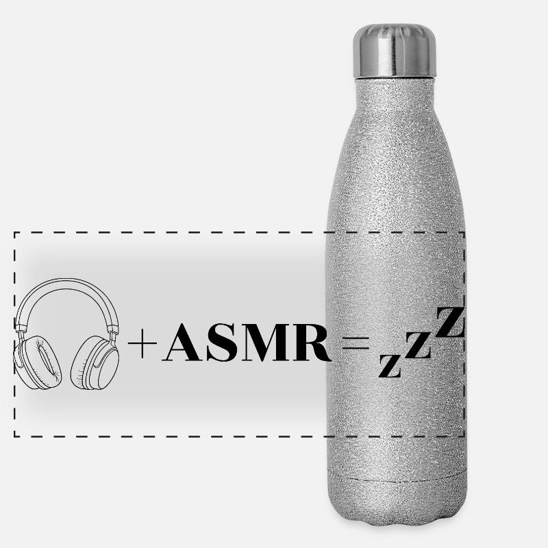 ASMR Sleep Math : 🎧 + ASMR = Zzz Gourde isotherme panoramique pailletée 500 ml