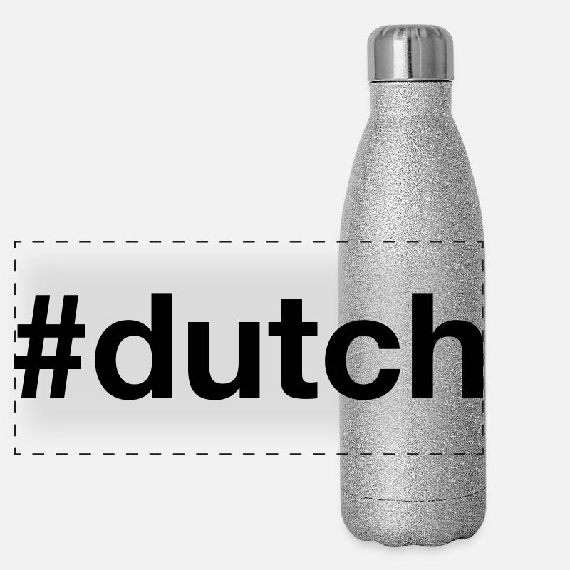 DUTCH Hashtag Netherlands Holland Dutch Panoramic Glitter Thermal Bottle 500 ml