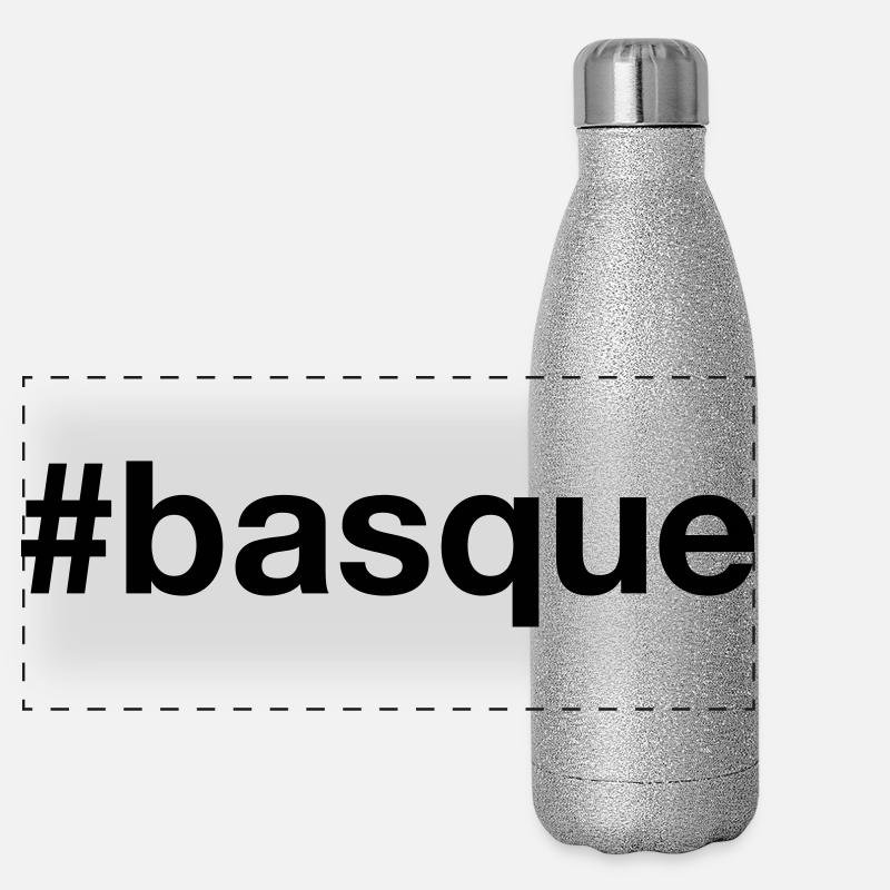 Pays Basque Basque Hashtag Gourde isotherme panoramique pailletée 500 ml