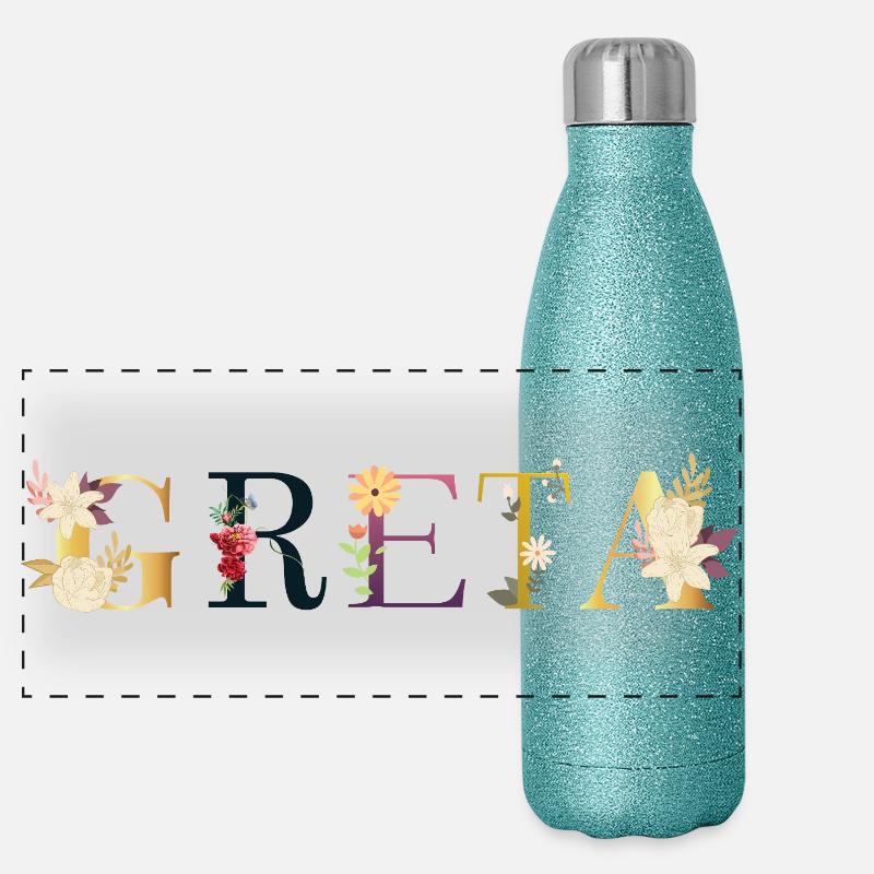 Greta Gourde isotherme panoramique pailletée 500 ml