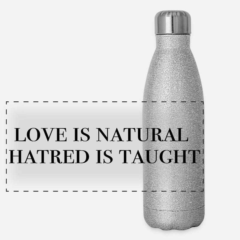 Love is innate - Mindset Panoramic Glitter Thermal Bottle 500 ml