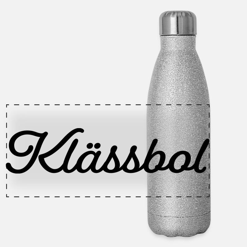 Klässbol noir Gourde isotherme panoramique pailletée 500 ml