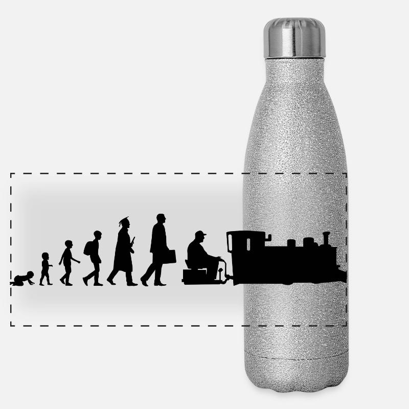 Développement des passionnés de train Gourde isotherme panoramique pailletée 500 ml