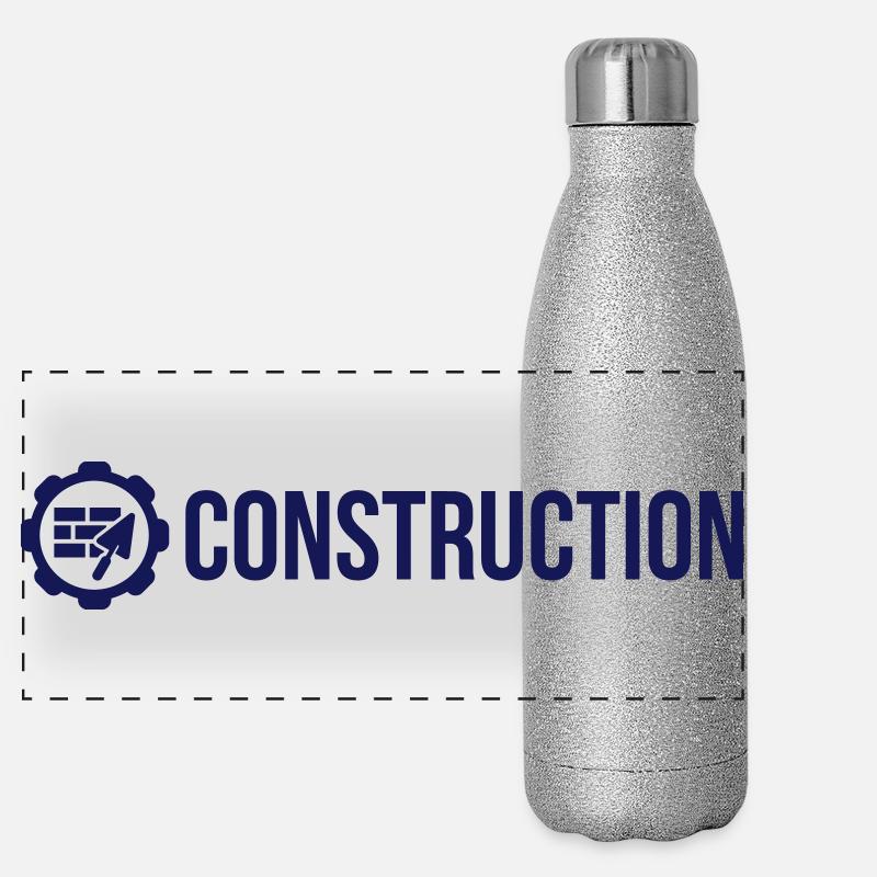 Construction Panoramic Glitter Thermal Bottle 500 ml