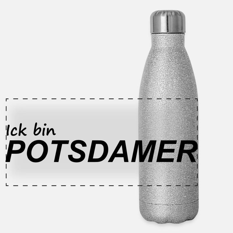 JE SUIS DE POTSDAM Gourde isotherme panoramique pailletée 500 ml