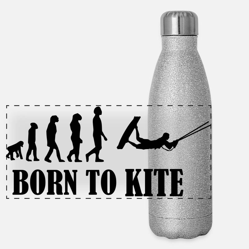 Kiteboard,Kiteboarder,Kite,Kiteboarding,Sea,Board Panoramic Glitter Thermal Bottle 500 ml