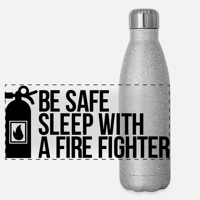 fire fighter Panoramic Glitter Thermal Bottle 500 ml