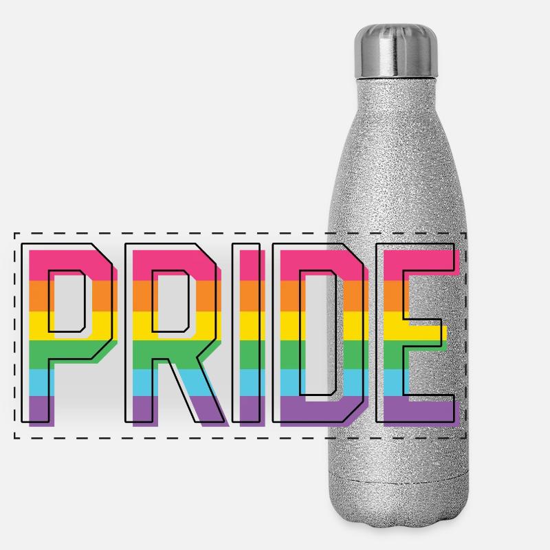 Pride Month LGBT - Pride! Panorama Glitzer Isolierflasche 500 ml
