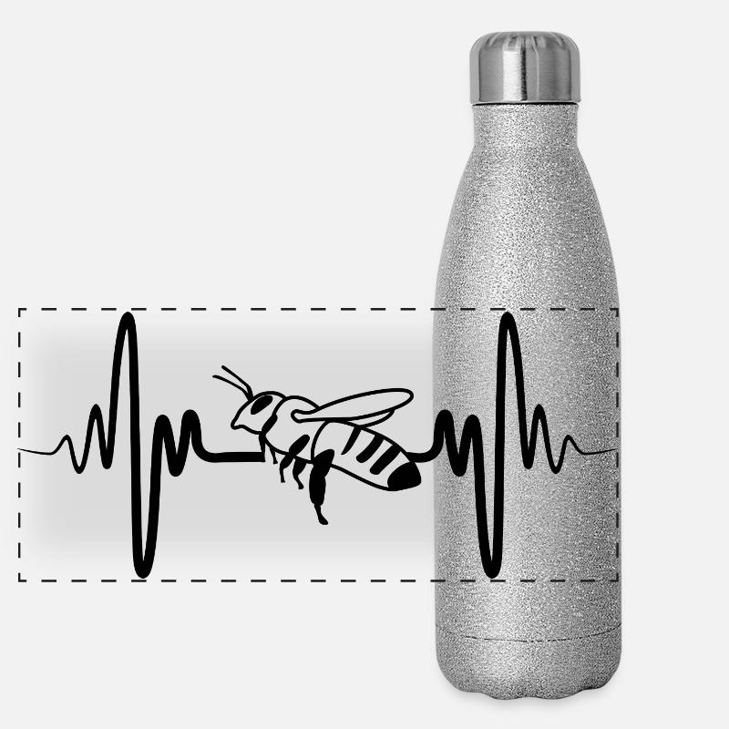 Abeille Gourde isotherme panoramique pailletée 500 ml