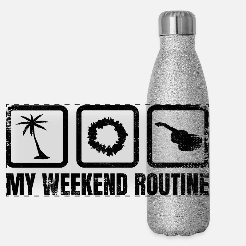 Ukulele Weekend Panoramic Glitter Thermal Bottle 500 ml