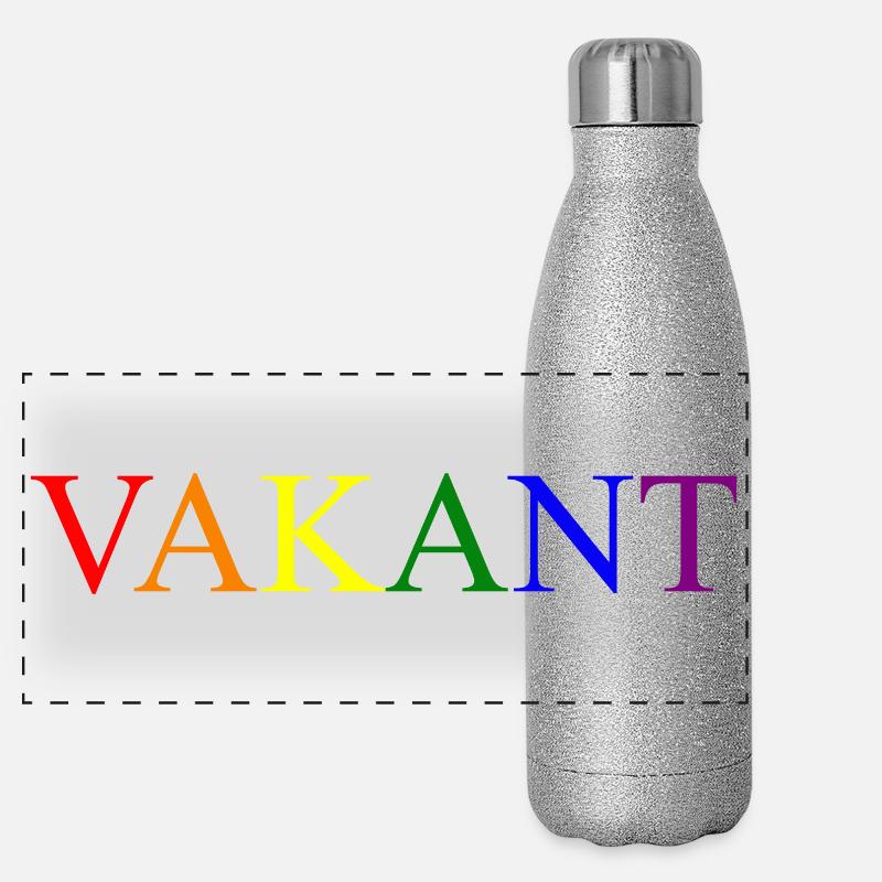 Lettrage vacant 1 Gourde isotherme panoramique pailletée 500 ml