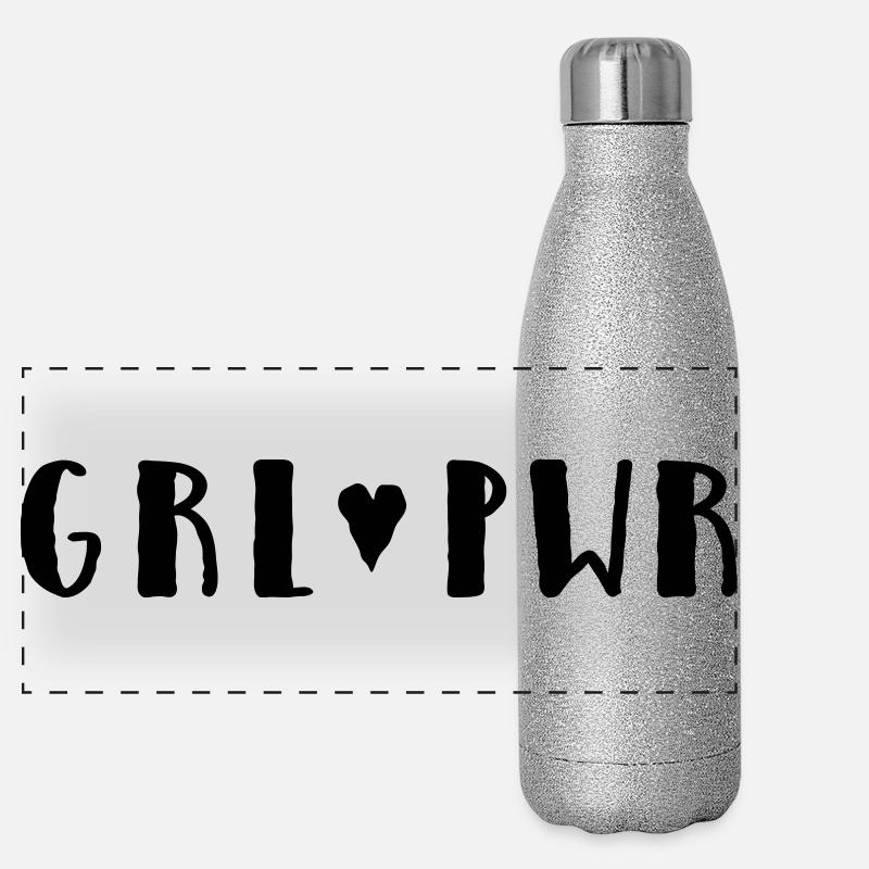 Girl 🖤 Power Gourde isotherme panoramique pailletée 500 ml