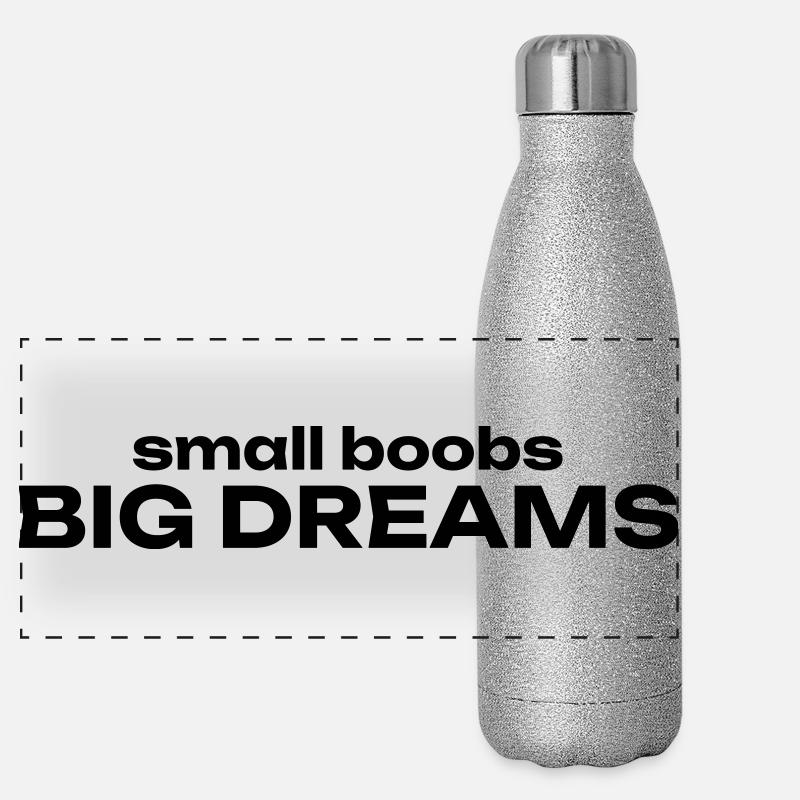 small boobs BIG DREAMS Panorama Glitzer Isolierflasche 500 ml