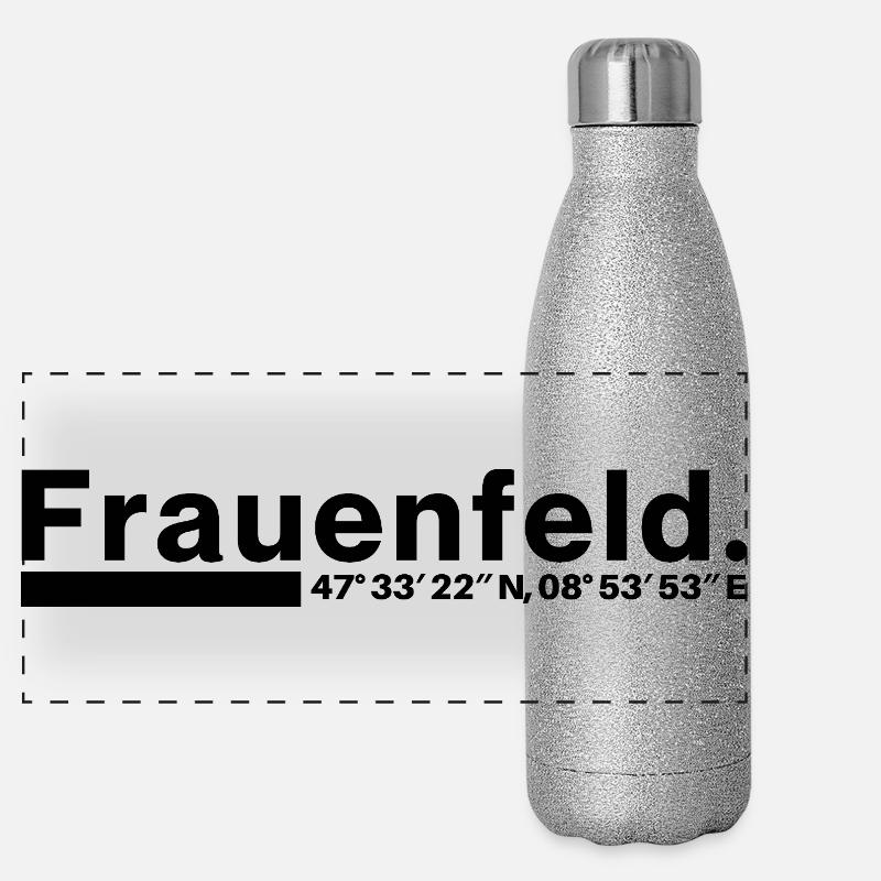 Coordonnées Frauenfeld Thurgovie Gourde isotherme panoramique pailletée 500 ml