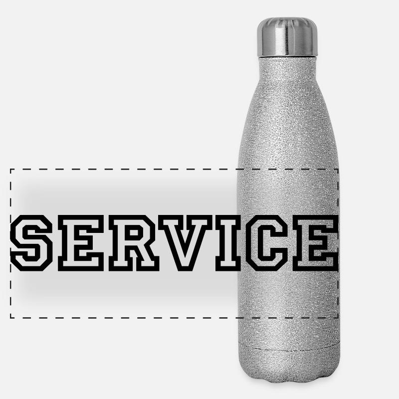 Service Gourde isotherme panoramique pailletée 500 ml