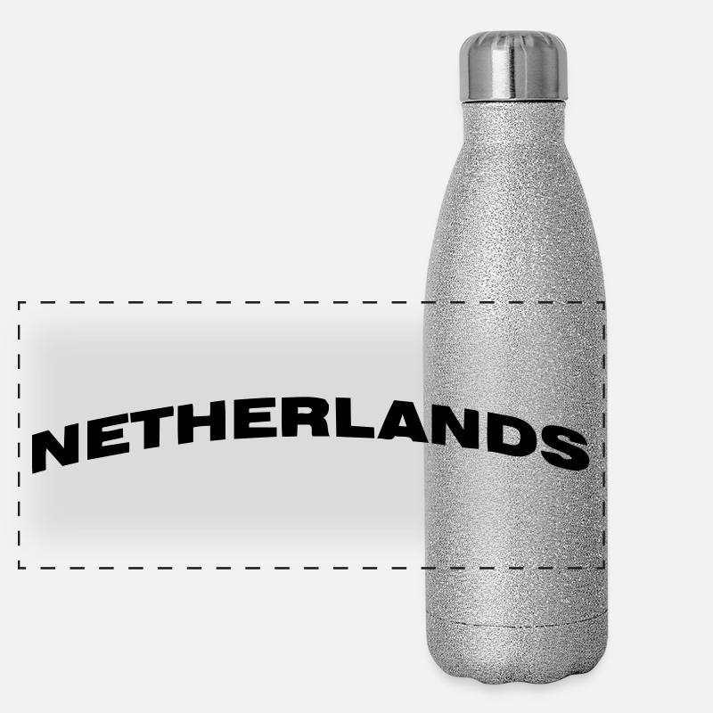 Niederlande Panorama Glitzer Isolierflasche 500 ml