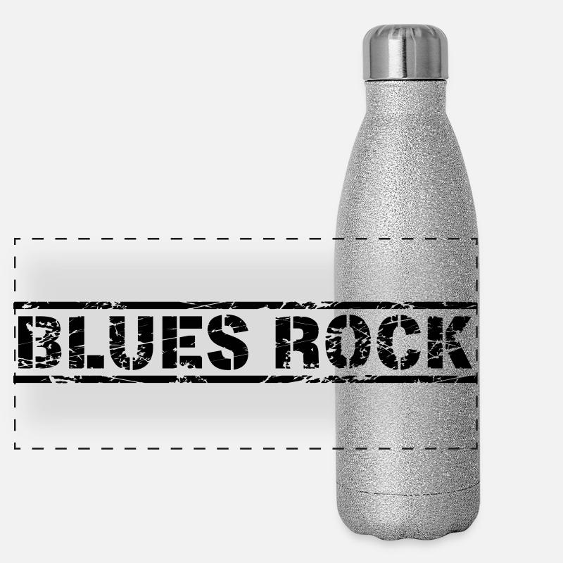 Blues Rock Panorama Glitzer Isolierflasche 500 ml