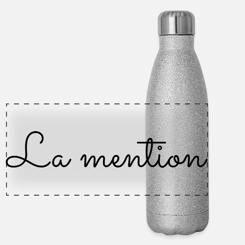 La mention Gourde isotherme panoramique pailletée 500 ml