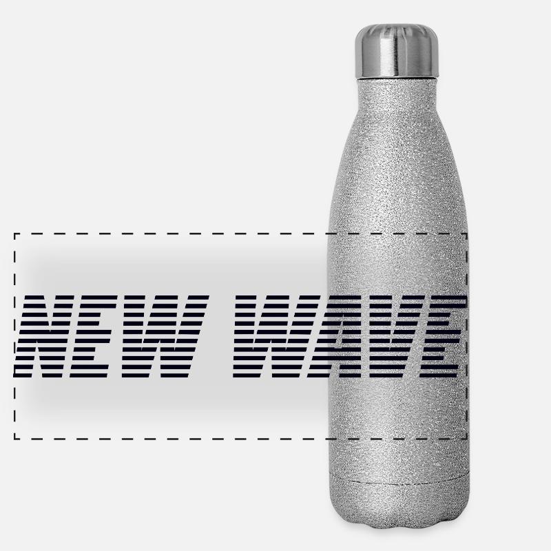 New Wave Panorama Glitzer Isolierflasche 500 ml