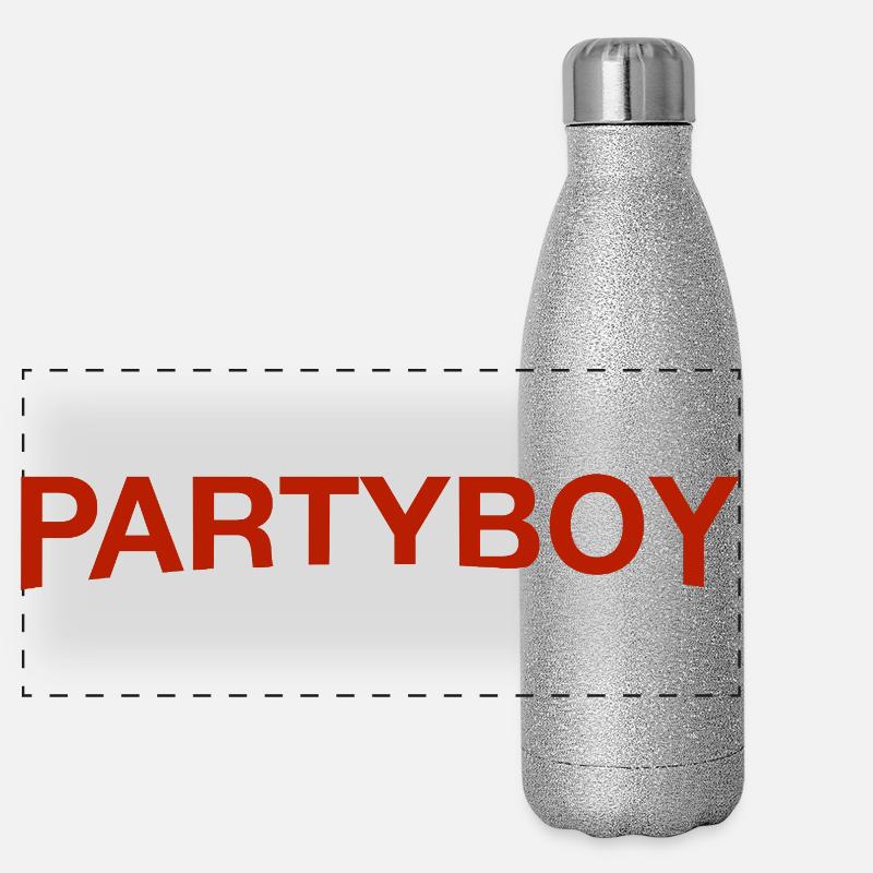 Party Boy Panoramic Glitter Thermal Bottle 500 ml