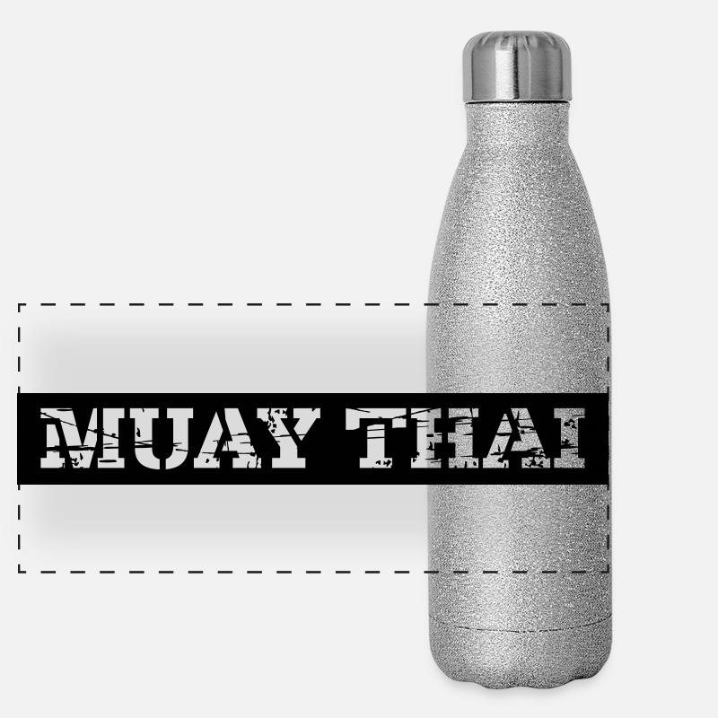 Muay Thai Panorama Glitzer Isolierflasche 500 ml