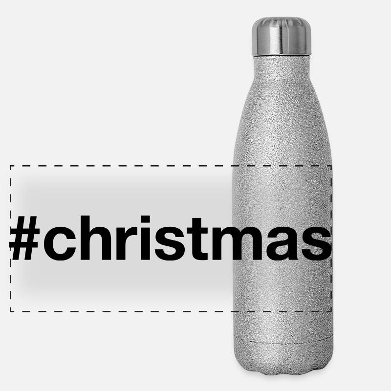 NOËL Hashtag Weihnachten Gourde isotherme panoramique pailletée 500 ml