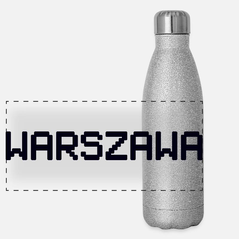 WARSZAWA Varsovie Warschau Gourde isotherme panoramique pailletée 500 ml