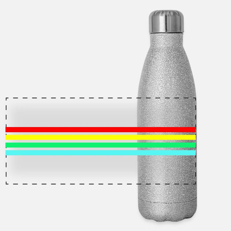 Raider rétro néon compatible Gourde isotherme panoramique pailletée 500 ml