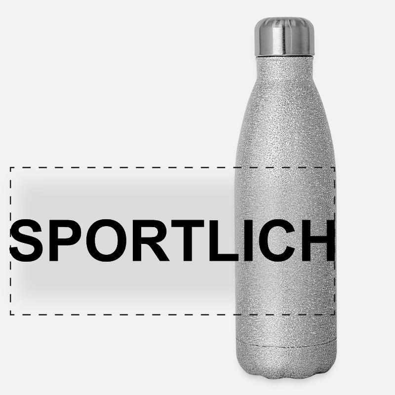 Sportif Gourde isotherme panoramique pailletée 500 ml