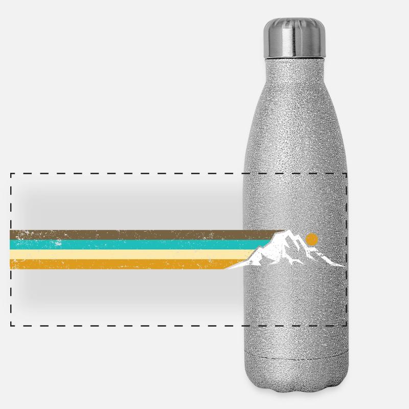 Mountain stripes Panoramic Glitter Thermal Bottle 500 ml