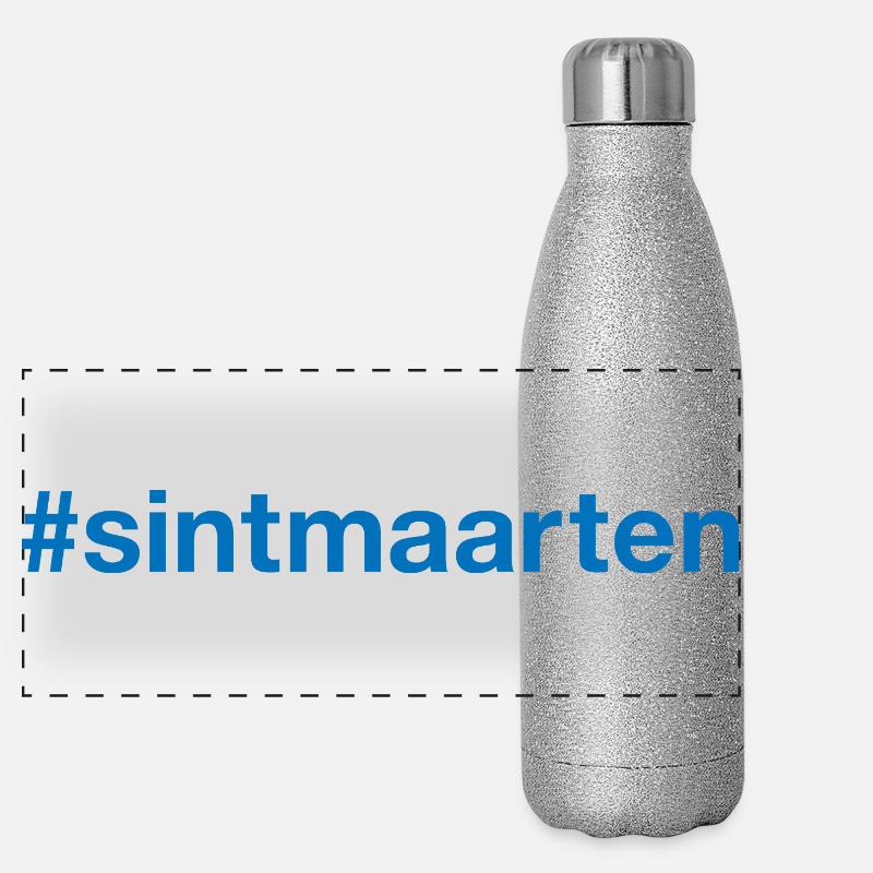 Sint Maarten Hashtag Gourde isotherme panoramique pailletée 500 ml