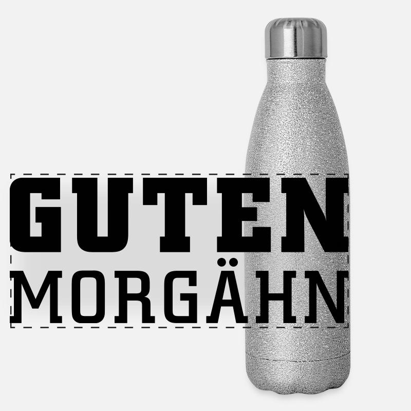 Guten Morgähn Panorama Glitzer Isolierflasche 500 ml