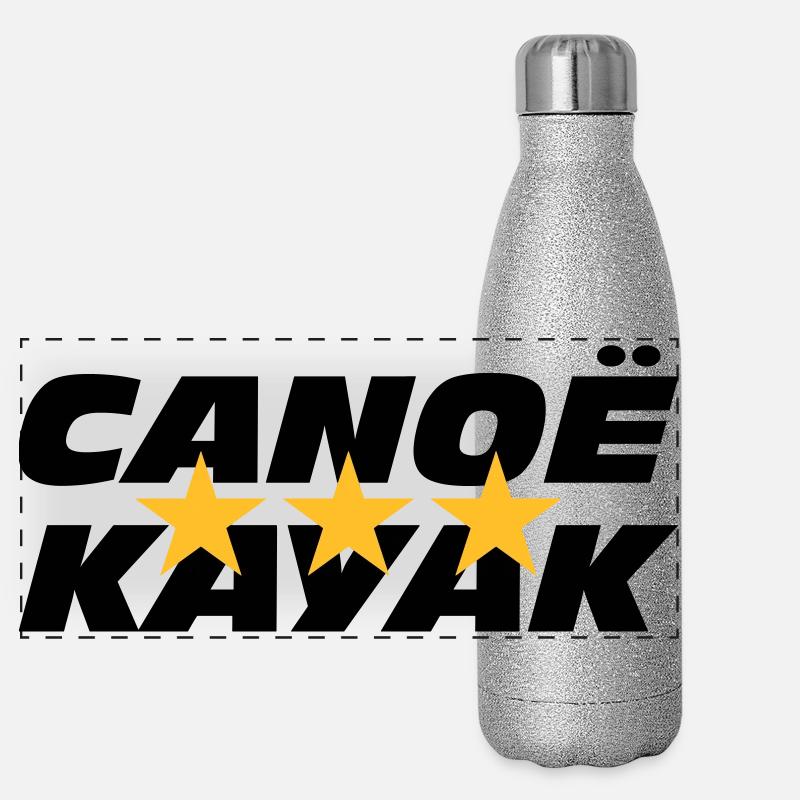 Canoë Kayak Gourde isotherme panoramique pailletée 500 ml