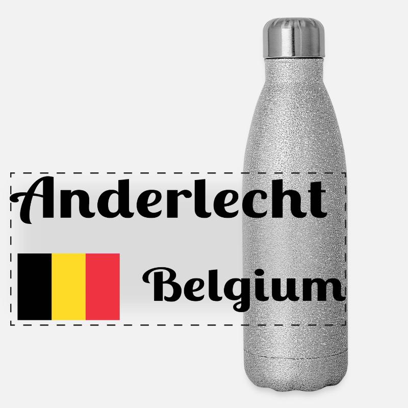 Anderlecht Belgium- Stylish prints Panoramic Glitter Thermal Bottle 500 ml