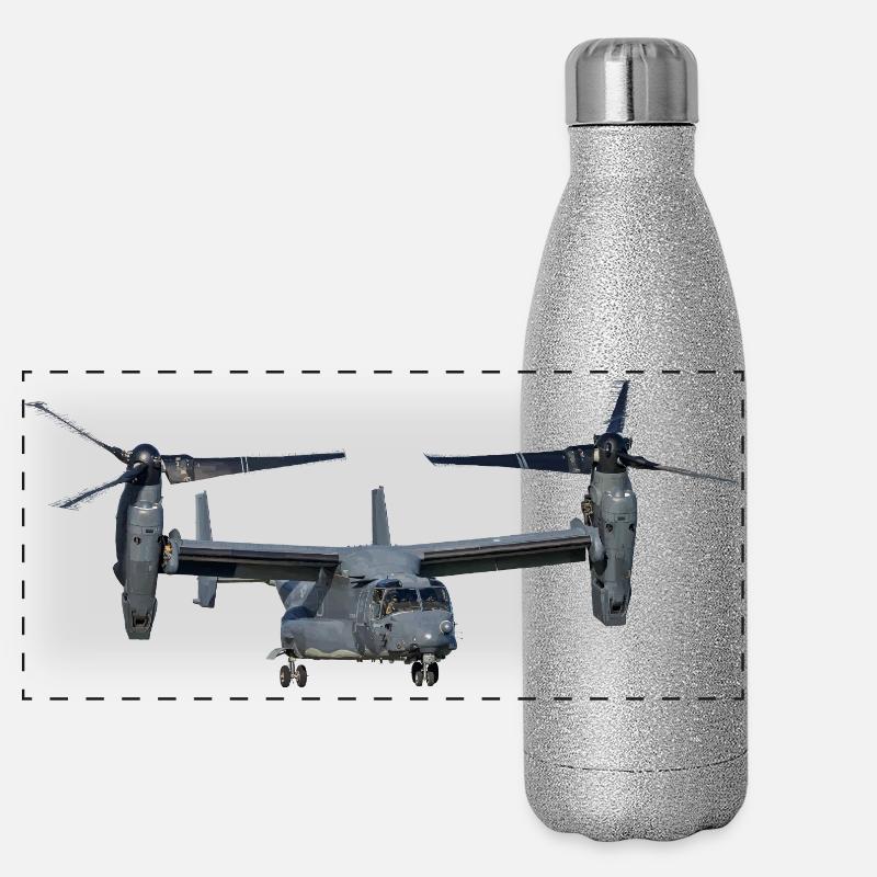 V-22 Osprey Panorama Glitzer Isolierflasche 500 ml