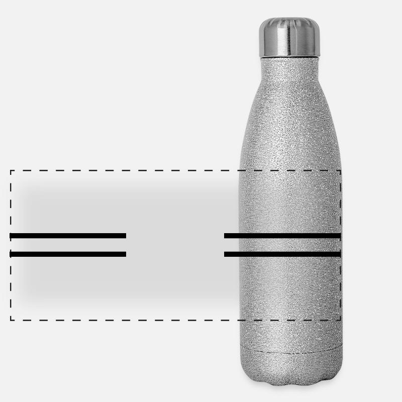 Symbol_streifen Panorama Glitzer Isolierflasche 500 ml