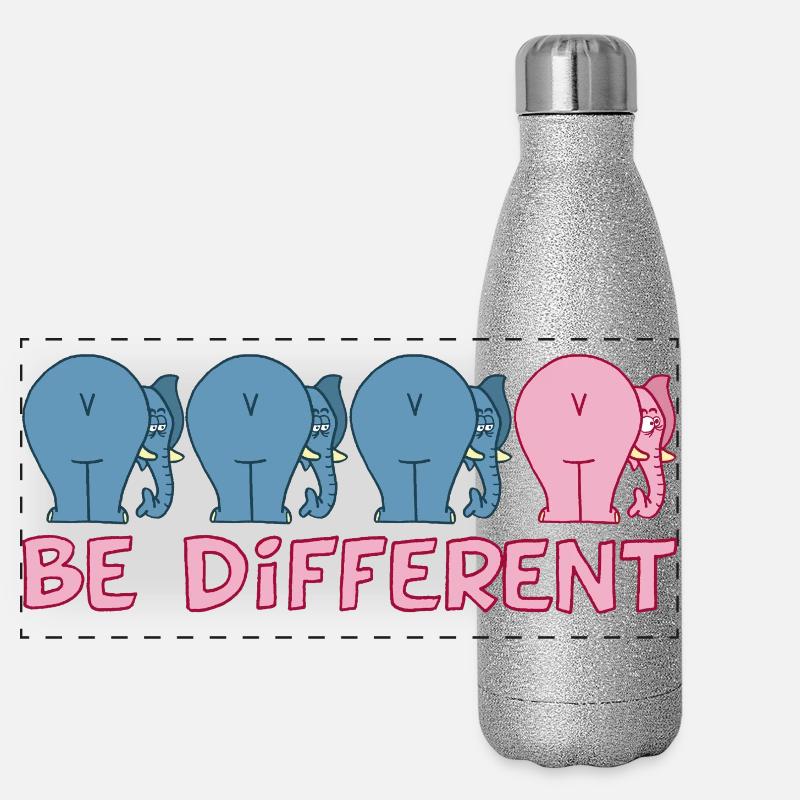 A different elephant Panoramic Glitter Thermal Bottle 500 ml