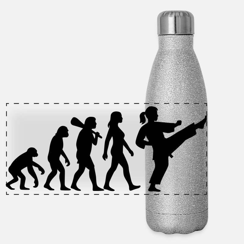 Karate Evolution Panorama Glitzer Isolierflasche 500 ml