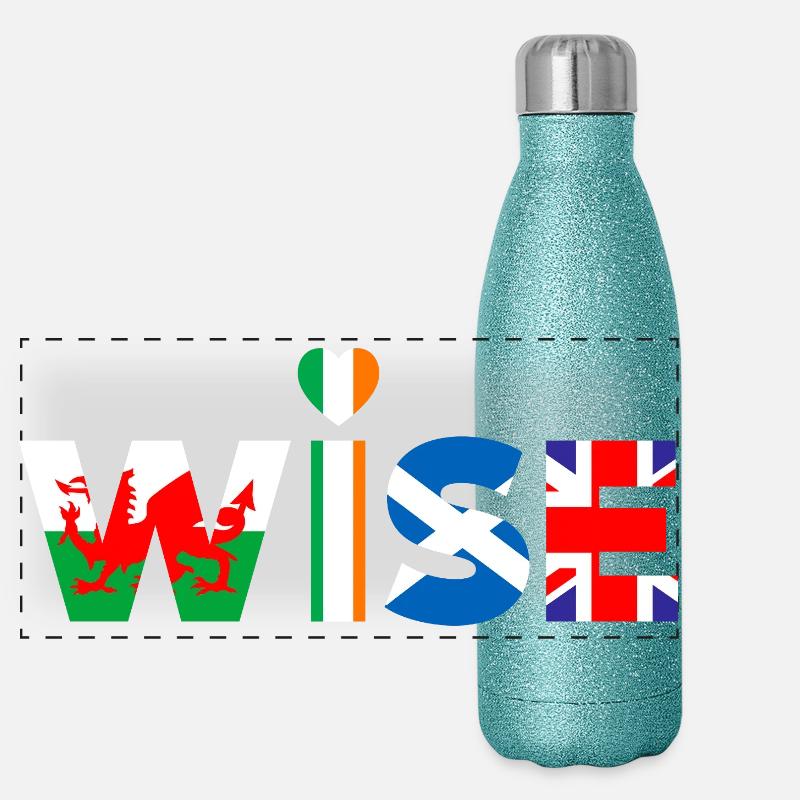Weise Panorama Glitzer Isolierflasche 500 ml