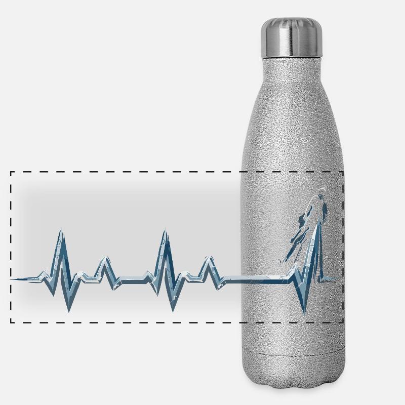 Apnoetauchen Freitauchen Panorama Glitzer Isolierflasche 500 ml