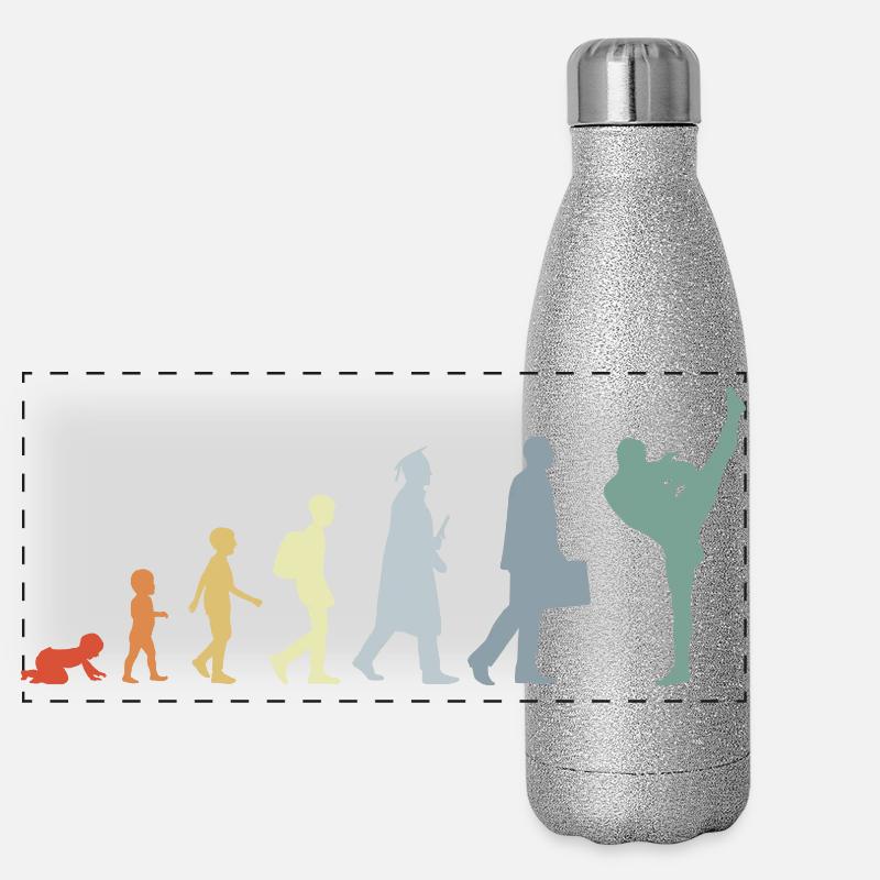 Vintage Kickboxing Evolution Panorama Glitzer Isolierflasche 500 ml