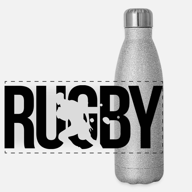rugby Panoramic Glitter Thermal Bottle 500 ml