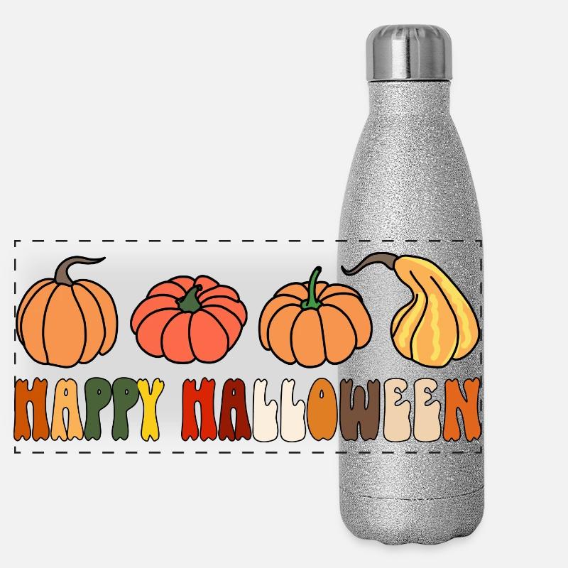 Happy Halloween Panoramic Glitter Thermal Bottle 500 ml