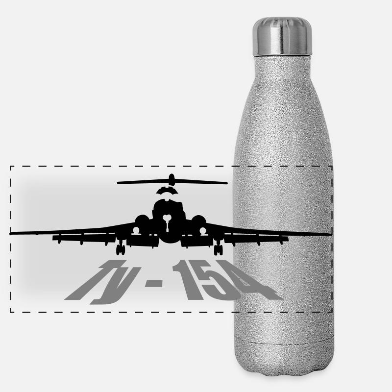 Le Tu-154 Gourde isotherme panoramique pailletée 500 ml