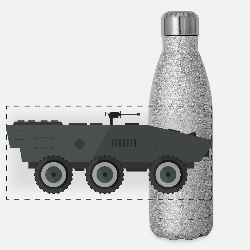 Char militaire Gourde isotherme panoramique pailletée 500 ml