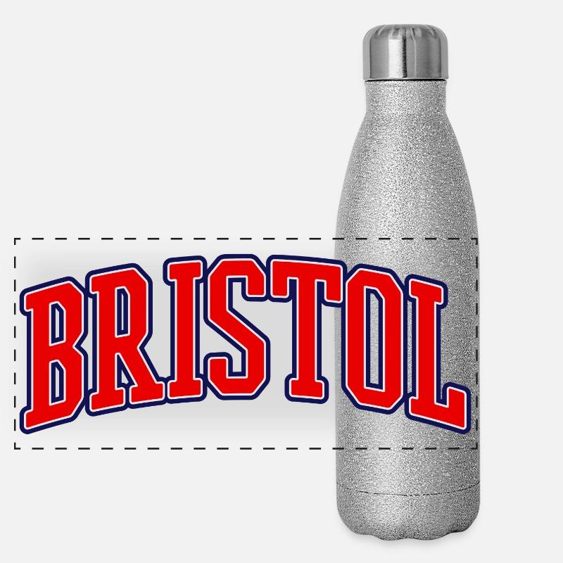 Logo du nœud Varsity de Bristol Gourde isotherme panoramique pailletée 500 ml